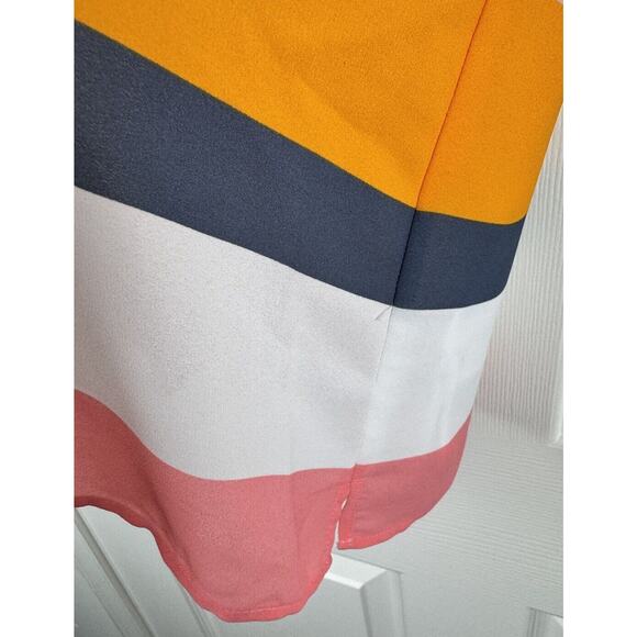 Ann Taylor LOFT Colorblock Racerback Fluid Cami, Multi Colored, Size XS, 48-004 - Picture 6 of 16